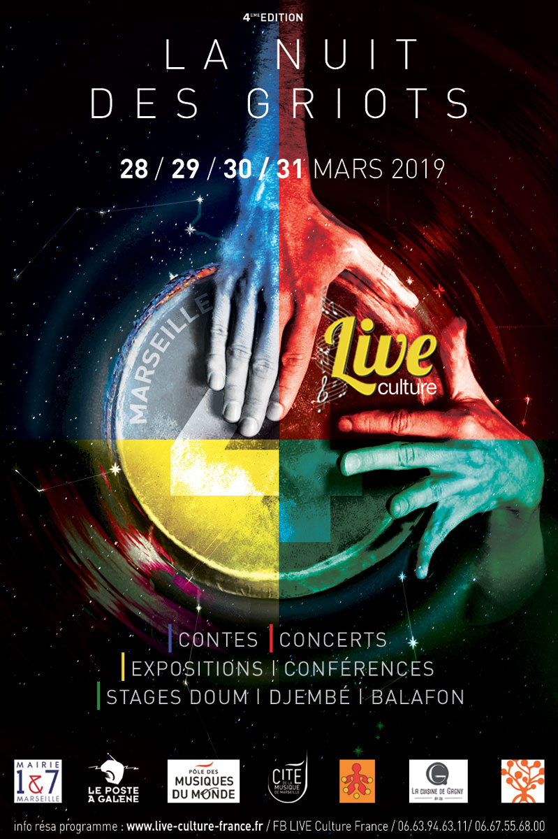 Affiche Festival La Nuit Des Griots NDG 2019 Marseille