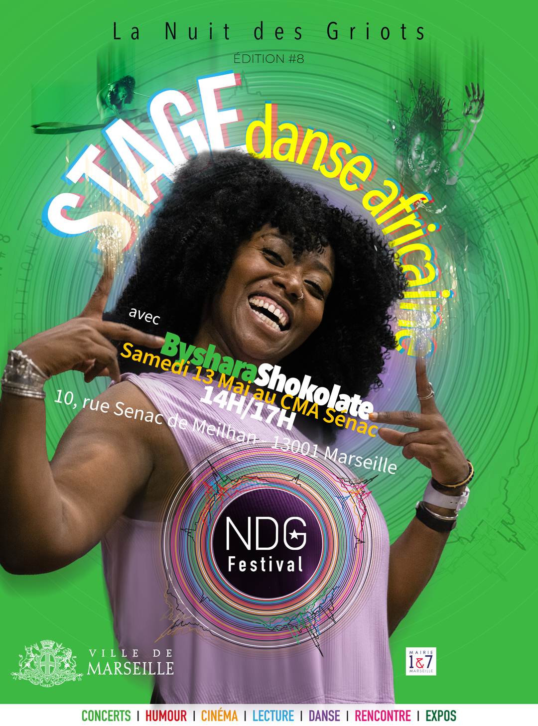 NDG2023-danse-byshara Affiche Danse Festival La Nuit Des Griots NDG 2023 Marseille