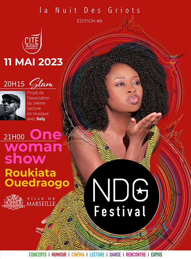 NDG2023AFF11-S ROUKIATA OUEGDRAOGO Festival La Nuit Des Griots NDG 2023 Marseille