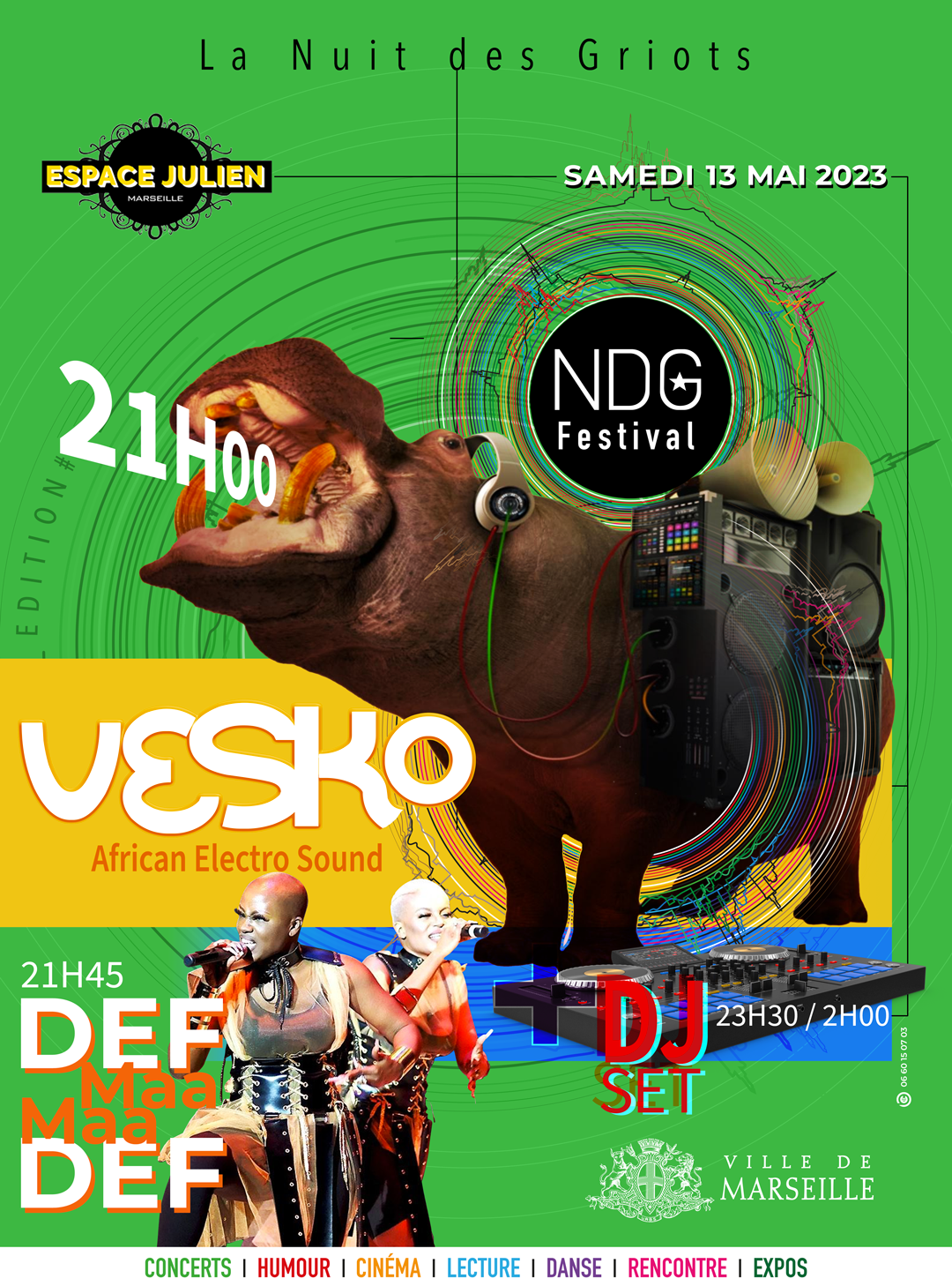 NDG2023AFF13-VESKO VESKO Festival La Nuit Des Griots NDG 2023 Marseille